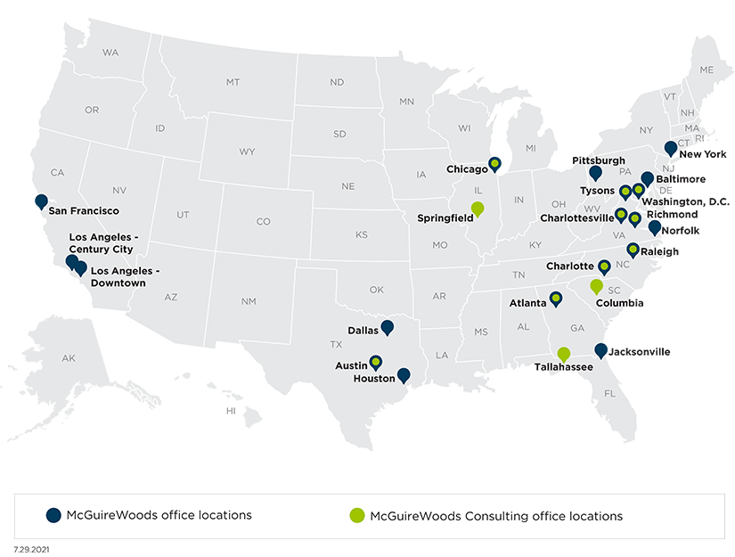 McGuireWoods and Consulting locations in US